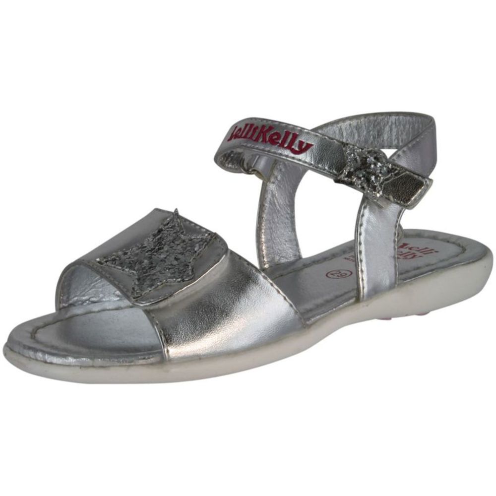 Lelli Kelly LK4573 Silver ChildG sandals 28 NEW